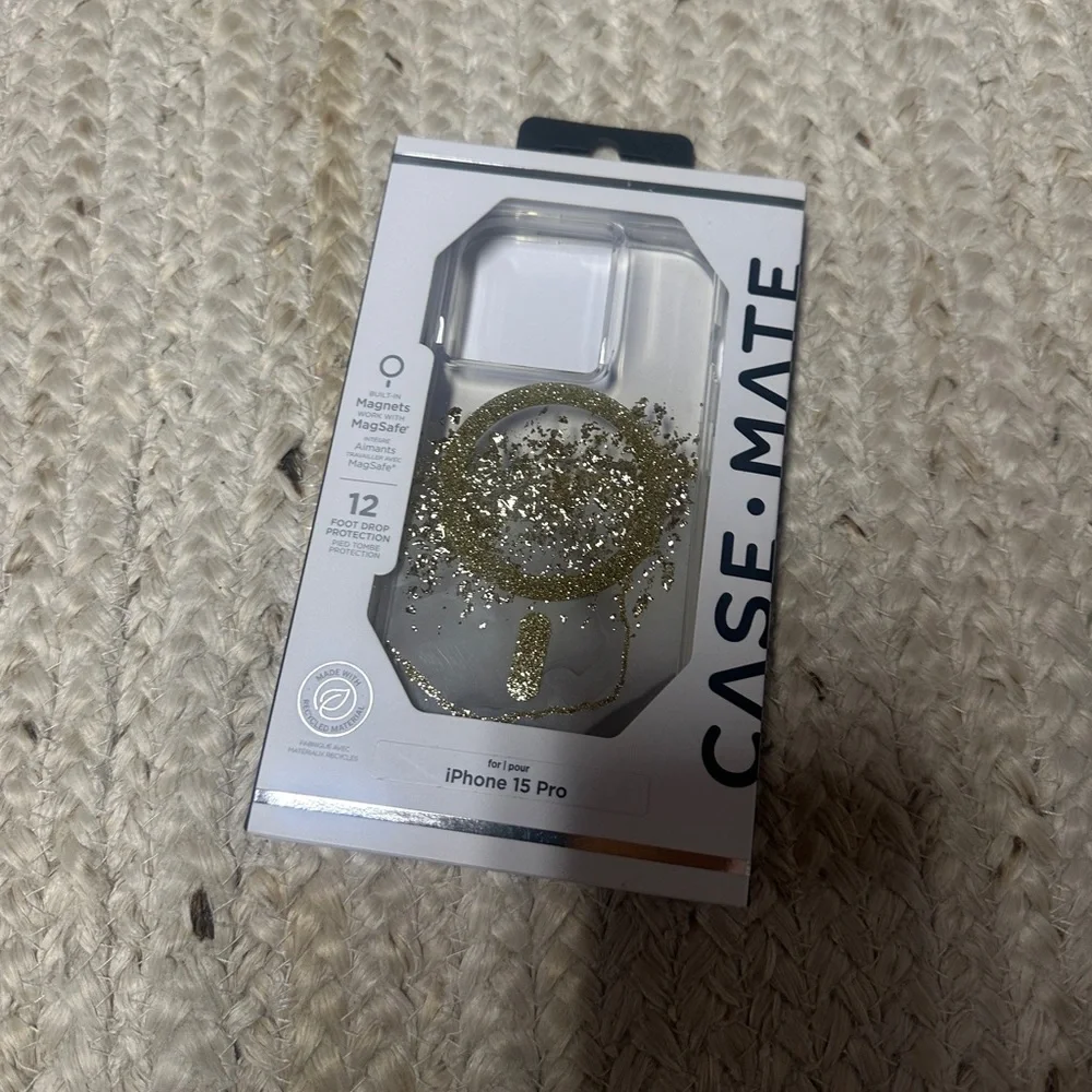 NEW Case-Mate Karat Gold/Marble Case for MagSafe for iPhone 15 Pro